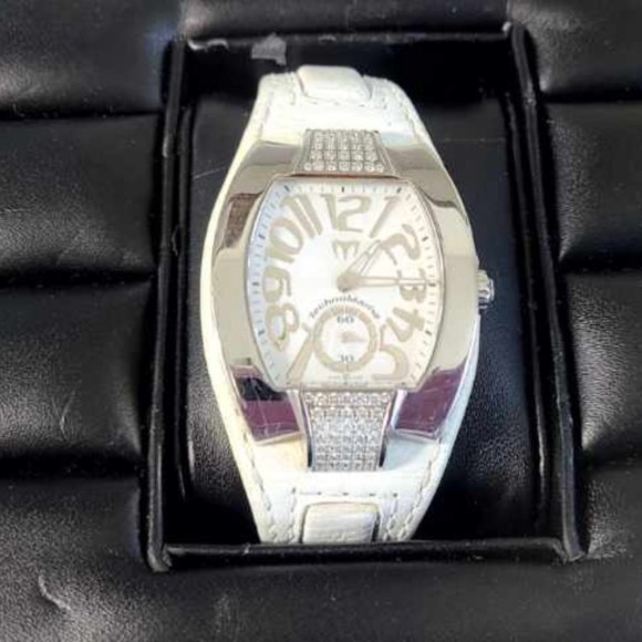 TechnoMarine Stainless Steel & Diamond Bezel Ladies Watch DLRS 00192
